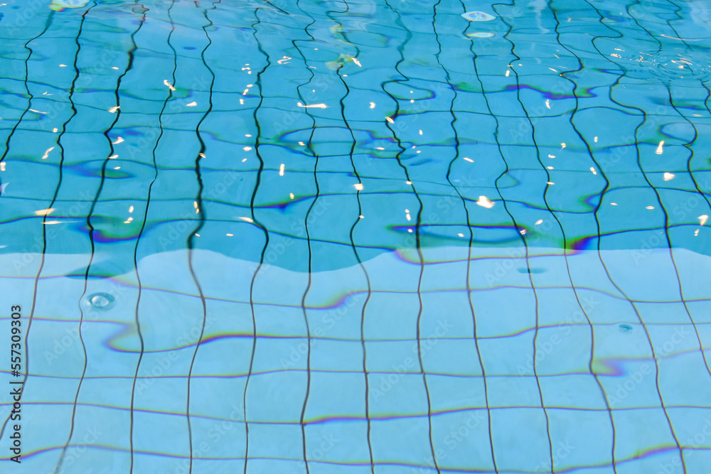 Fototapeta premium blue pool water background texture