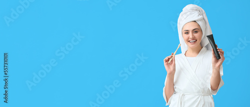 Beautiful young woman with ...