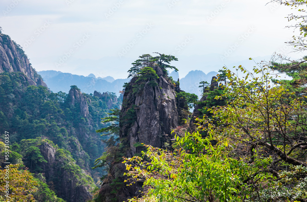 Natural scenery of Huangshan Scenic Area in Anhui Province Natural scenery of Huangshan Scenic Area in Anhui Province
