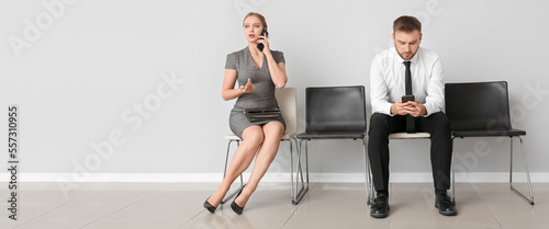 Business people with phones...