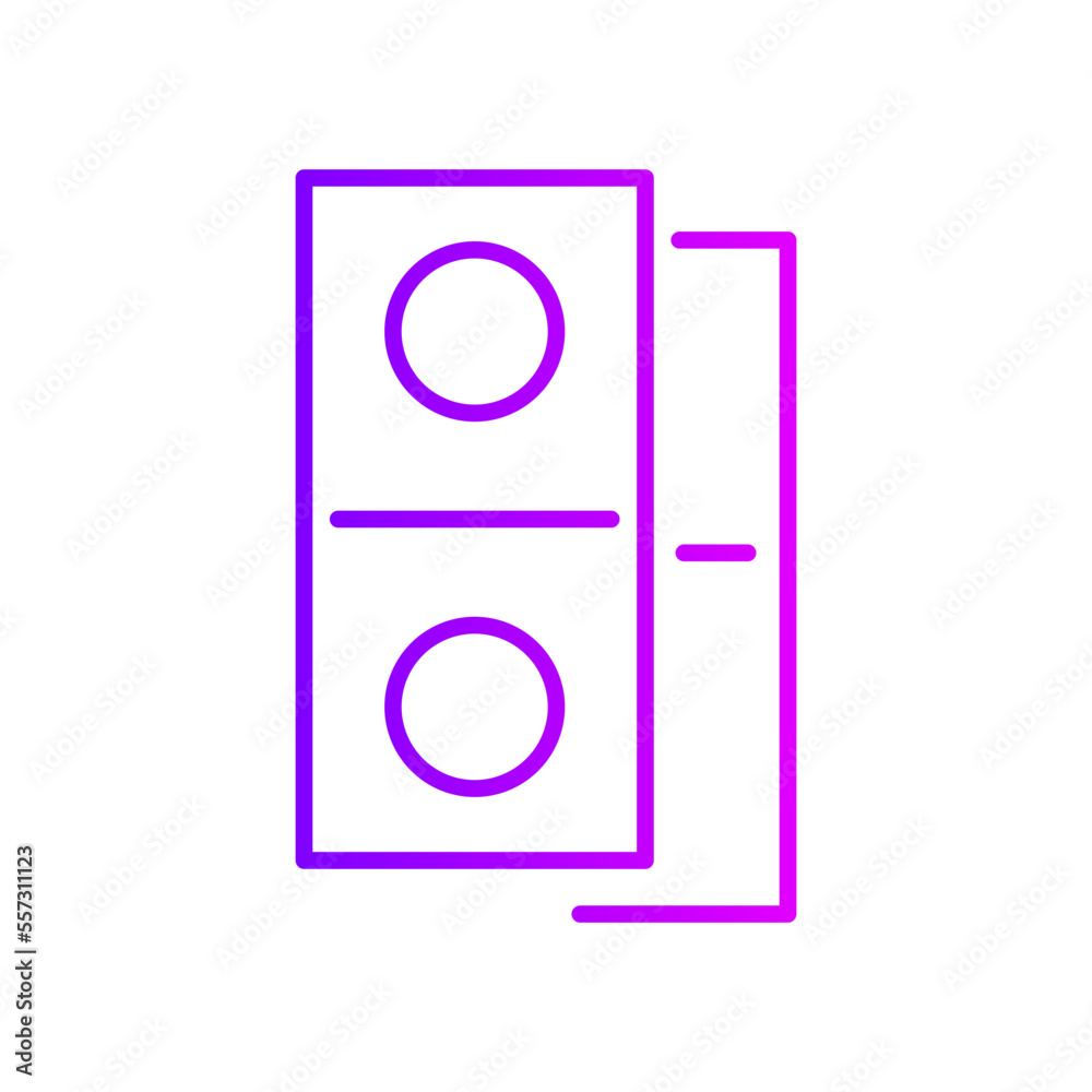 domino gradient icon domino gradient icon
