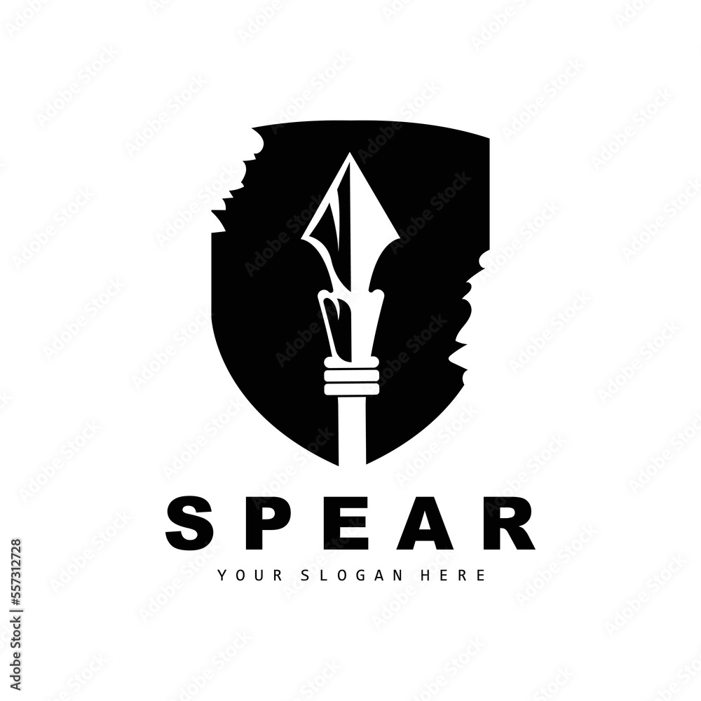 Spear Logo, Hunting Gear Design, Arrow War Weapon, Product Brand Vector Spear Logo, Hunting Gear Design, Arrow War Weapon, Product Brand Vector