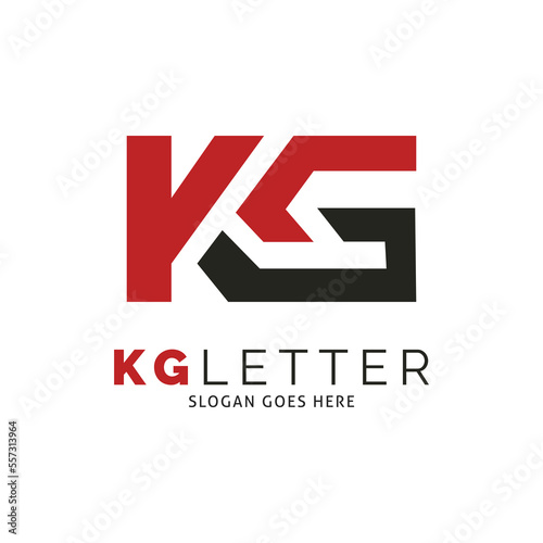 Initial Letter KG Icon Vector Logo Template Illustration Design