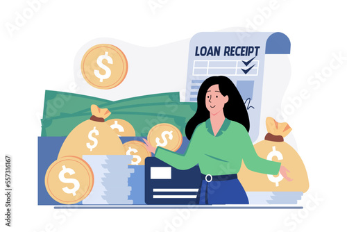 Girl With Loan Money