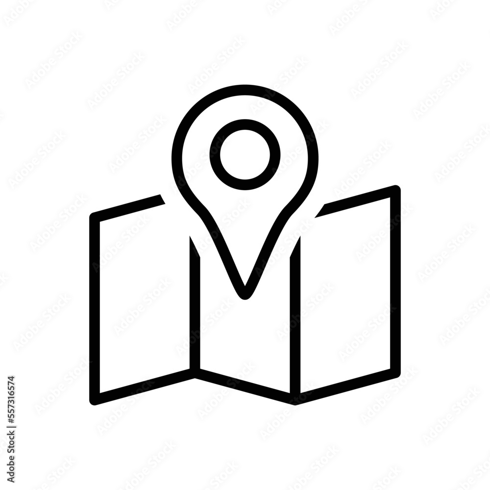 Map place icon vector graphic illustration Map place icon vector graphic illustration