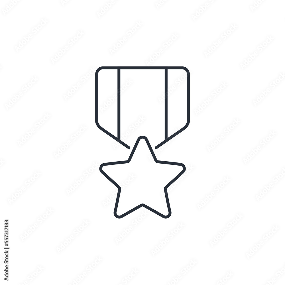 Hero Star. Feat. Vector linear icon isolated on white background. Hero Star. Feat. Vector linear icon isolated on white background.