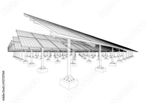 Solar Panel Concept. Vector