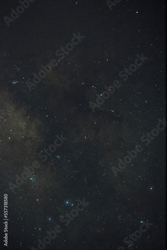 close up of the milky way core
