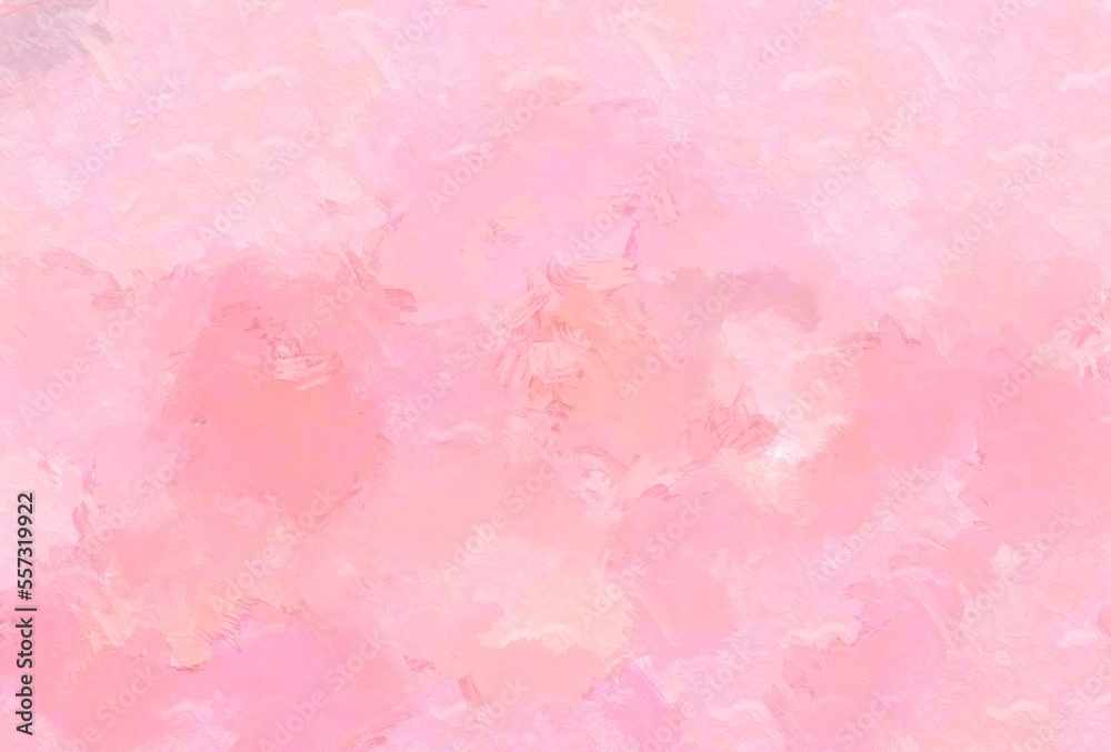 Pink Painting Texture Abstract Art Valentine's Day Background 