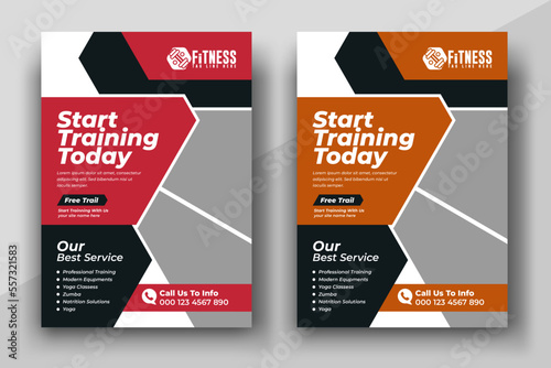 Fitness Gym Flyer Template,creative clean fitness flyer template,Gym Flyer Brochure Template Design