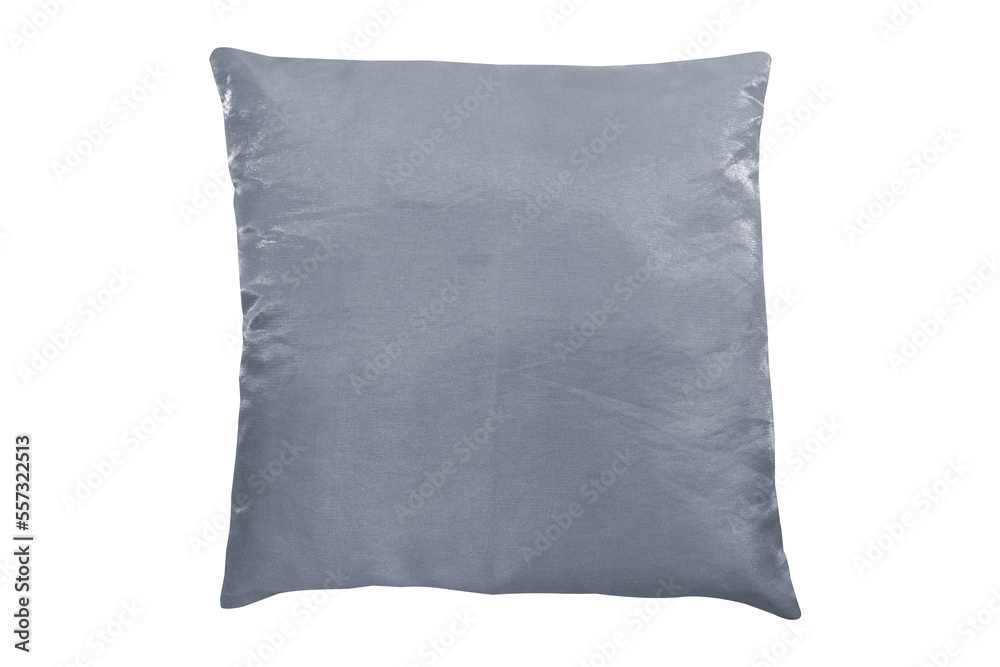 Gray Silk Pillow