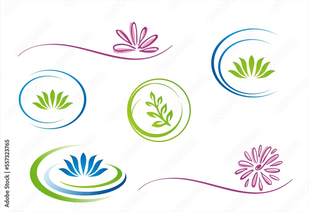 water lily , Buddha , Eco friendly business logo design, India water lily , Buddha , Eco friendly business logo design, India