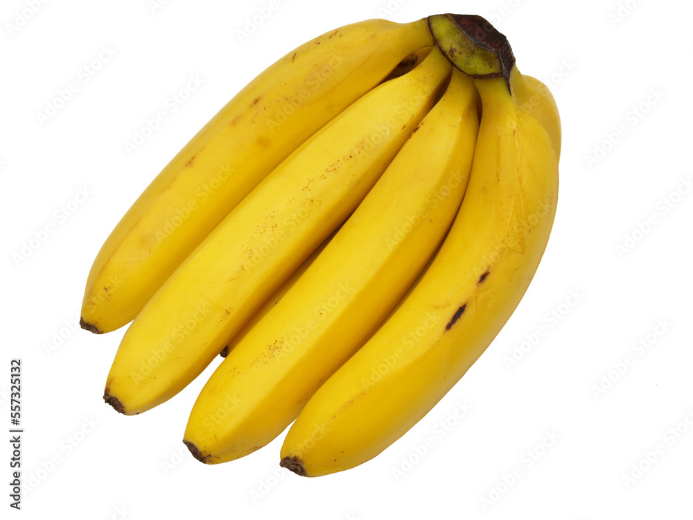 Bananas isolated on white