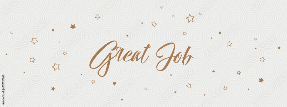 great job sign on white background Stock Vector | Adobe Stock