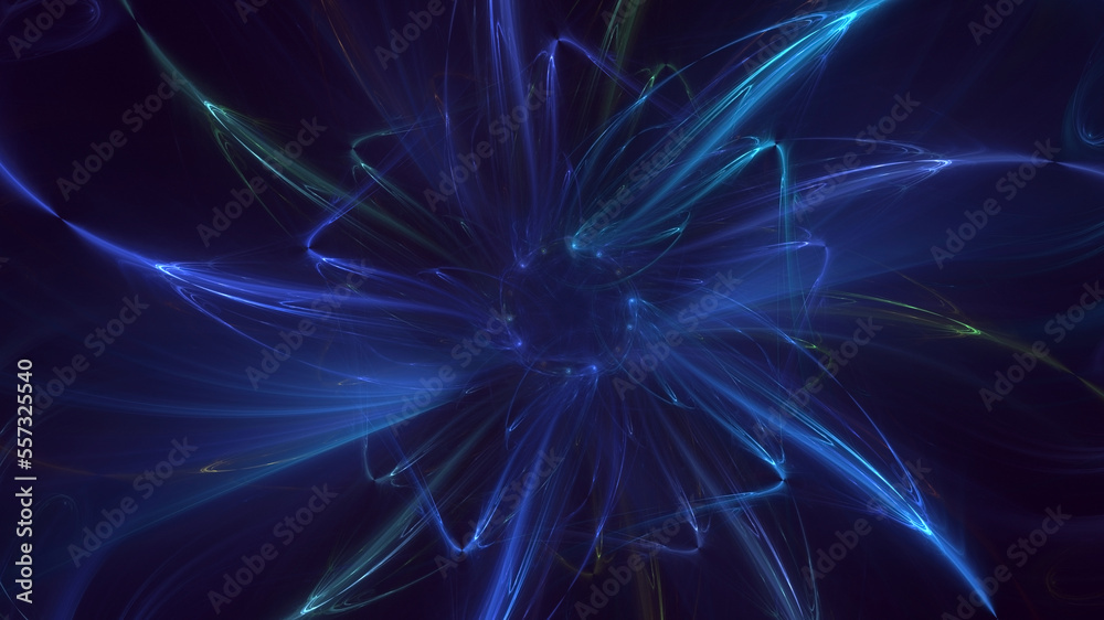 3D rendering abstract colorful fractal light background