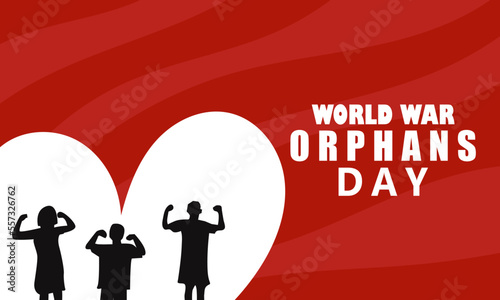 World war orphans day. design vector childs idea creative, design suitable for banner, poster, vector illustration.
