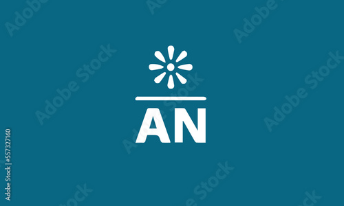 Alphabet letters Initials Monogram logo AN, NA INITIAL, AN letter
