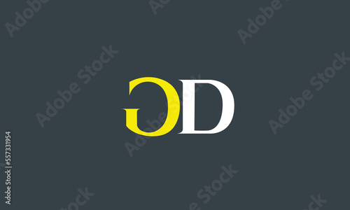 Business corporate letter GD logo design vector. Colorful letter GD logo vector template. Letter D logo for technology.