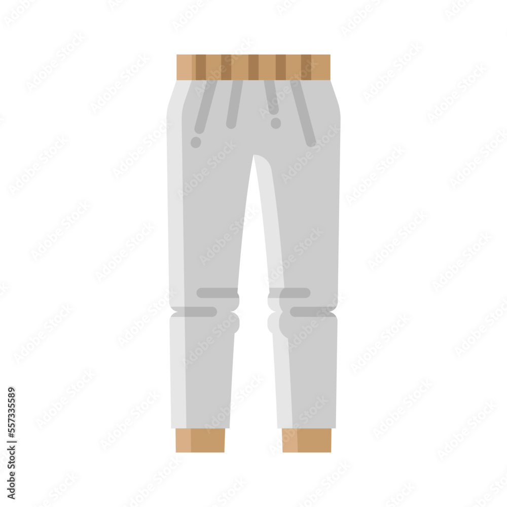 Illustration of Trousers design Icon Illustration of Trousers design Icon