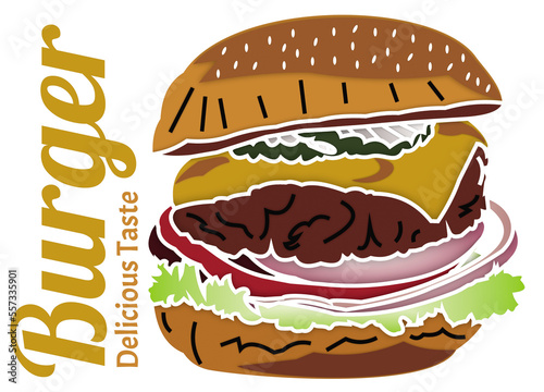 illustration burger 