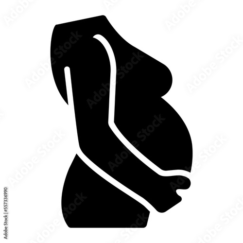 pregnant glyph icon