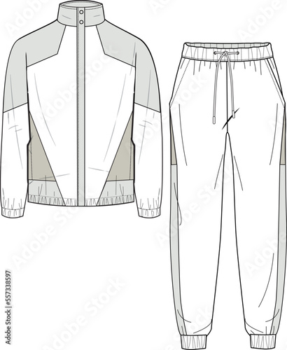 UNISEX WEAR RETRO TRACKSUIT VECTOR