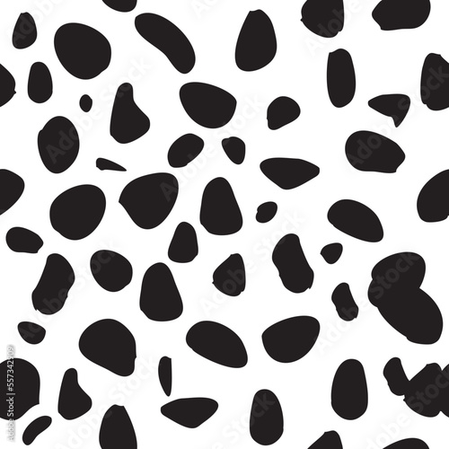Seamless animal pattern for textile design. Seamless background from Dalmatian spots