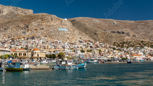 Pothia Harbor on Kalimnos Greece photo