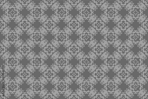 Abstract seamless pattern, seamless wallpaper, seamless background designed for use for interior,wallpaper,fabric,curtain,carpet,clothing,Batik,satin,background , illustration, Embroidery style. © Charisia