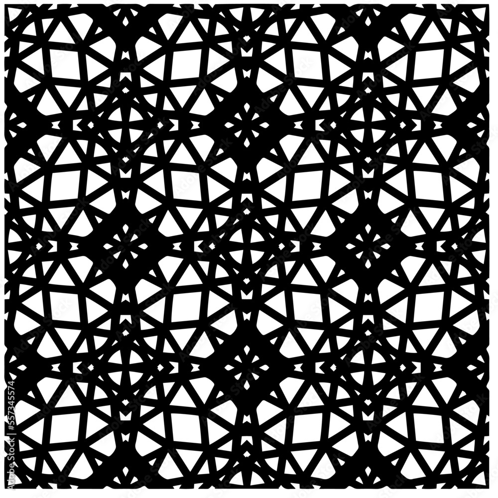 Vector pattern in geometric ornamental style. Black and white color.Seamless pattern. Vector pattern in geometric ornamental style. Black and white color.Seamless pattern.