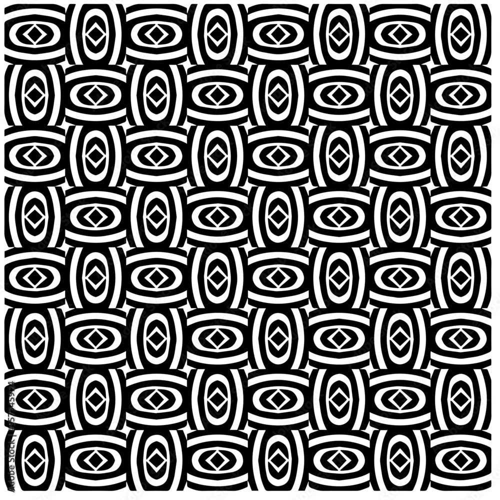 Vector pattern in geometric ornamental style. Black and white color.Seamless pattern. Vector pattern in geometric ornamental style. Black and white color.Seamless pattern.