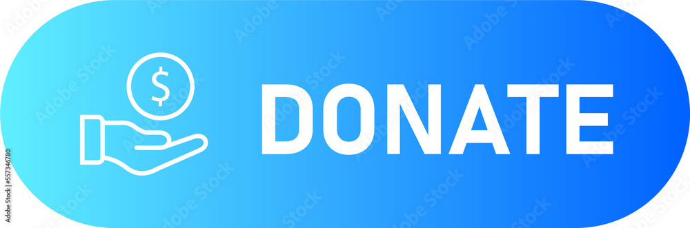 Donate icon in gradient colors. Donation signs illustration. Donate icon in gradient colors. Donation signs illustration.