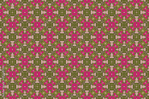 Abstract seamless pattern, seamless wallpaper, seamless background designed for use for interior,wallpaper,fabric,curtain,carpet,clothing,Batik,satin,background , illustration, Embroidery style.