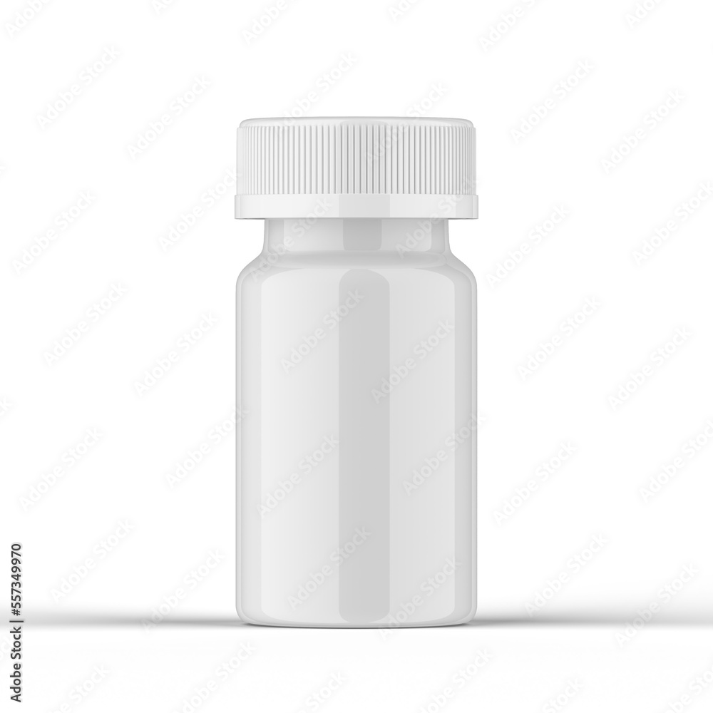Glossy Pills Bottle 3d Rendering Glossy Pills Bottle 3d Rendering