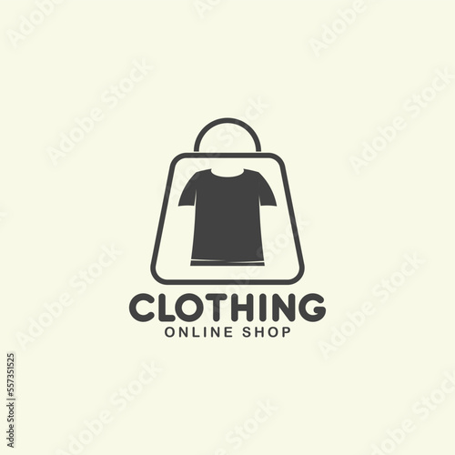 clothing t shirt online shop logo idea