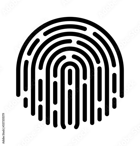 Fingerprint icons. Vector finger print touch ID illustration. Verification code