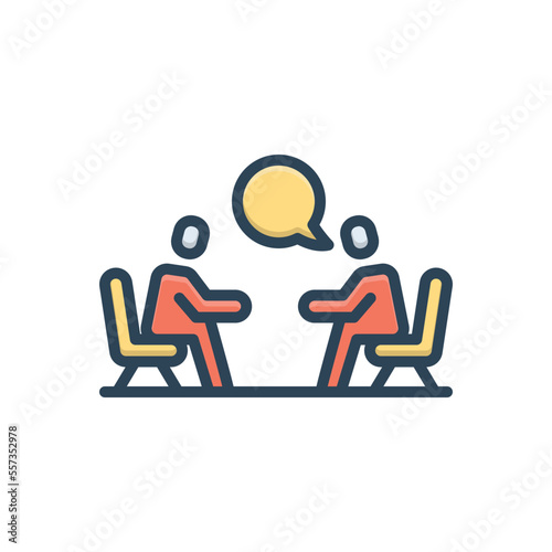 Color illustration icon for specifies