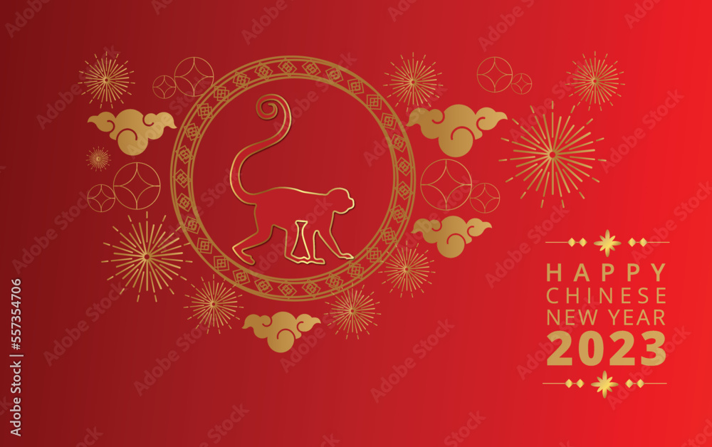 Festival stylish lamp with monkey for happy chinese new year Festival stylish lamp with monkey for happy chinese new year