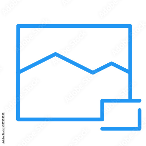 crop image icon, crop image gallery icon