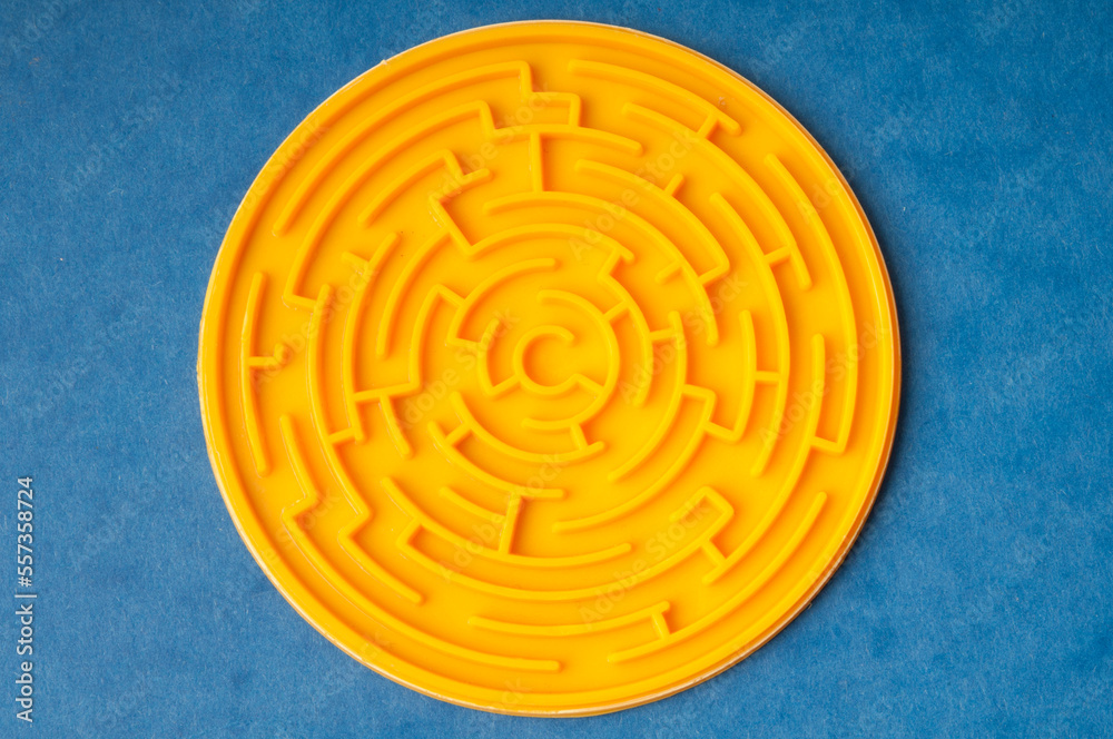 round yellow plastic maze round yellow plastic maze