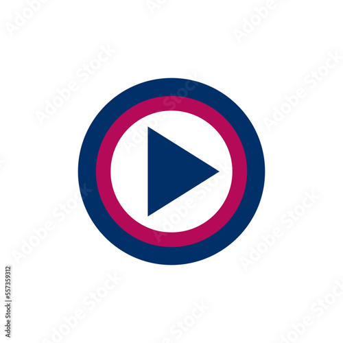 Free Download music play button isolated on white  - GFXLoad