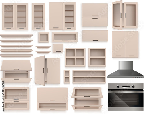 Kitchen Furniture Elements Set