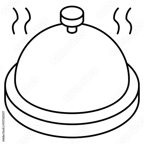 Trendy design icon of cloche