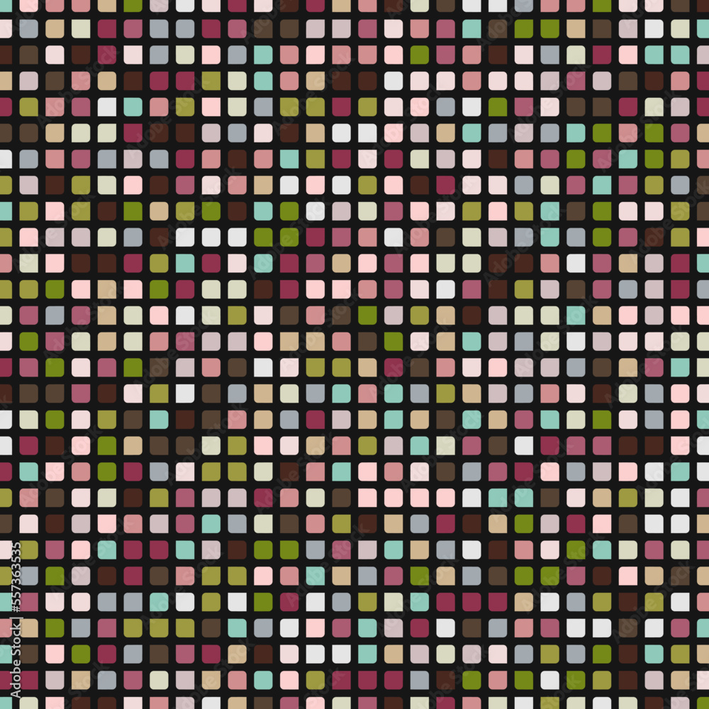 Fototapeta premium Color checkered squares background abstract illustration