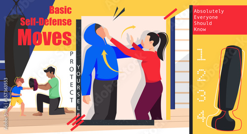 Self Defense Collage Composition