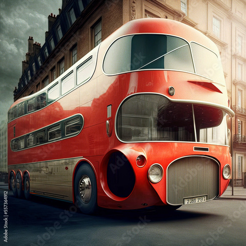 Платно Futuristic bus