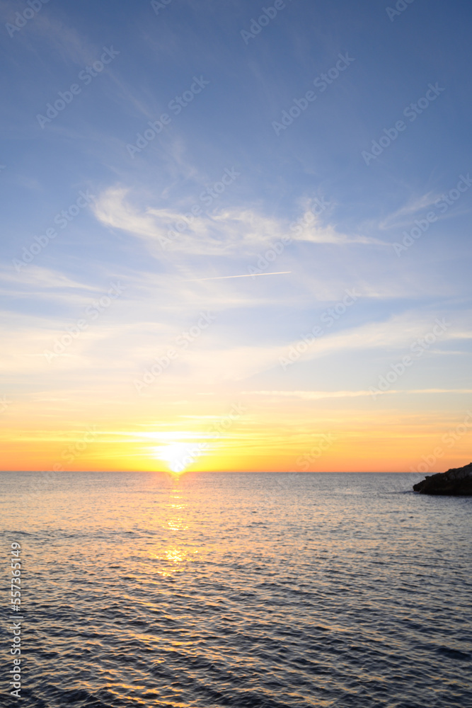 Sunrise in the Mediterranean sea Sunrise in the Mediterranean sea