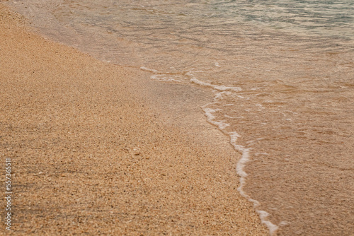 sand and water on the beach
