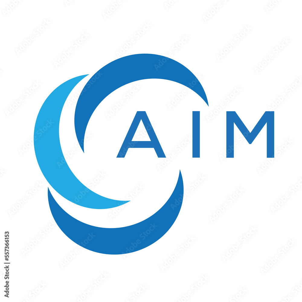 AIM Letter logo design template vector. AIM Business abstract connection  vector logo. AIM icon circle logotype. Stock-Vektorgrafik | Adobe Stock