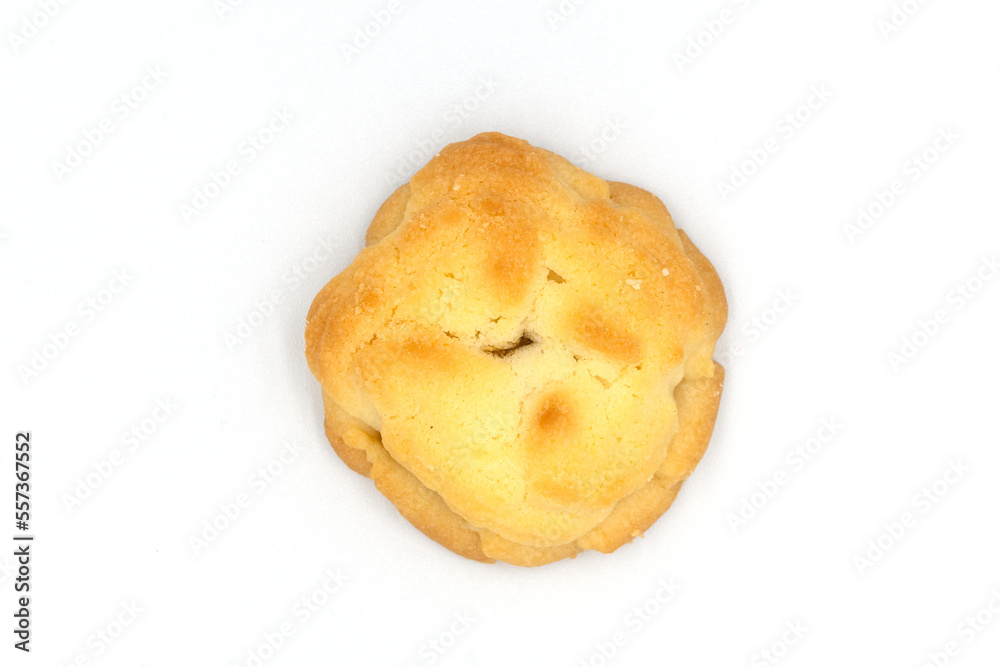 Fruit cookies in isolated white background